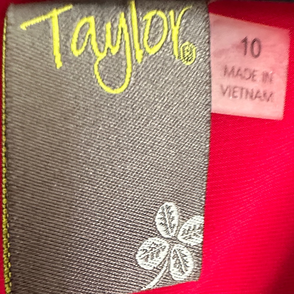 Taylor Vibrant Red dress-handkerchief hem midi - Picture 2 of 3